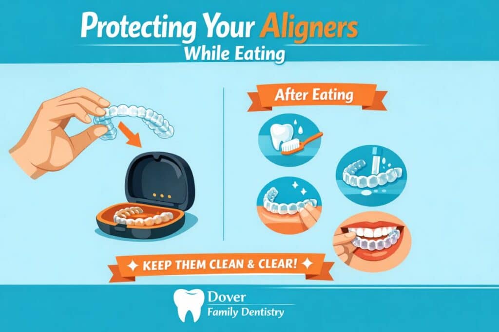 Protecting Your Aligners While Eating